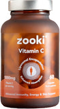 Zooki 1000mg Liposomal Vitamin C Capsules 4X Absorption Immunity Energy Skin Support Vegan