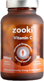 Zooki 1000mg Liposomal Vitamin C Capsules 4X Absorption Immunity Energy Skin Support Vegan