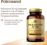 Solgar Policosanol 20mg Capsules