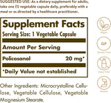 Solgar Policosanol 20mg Capsules