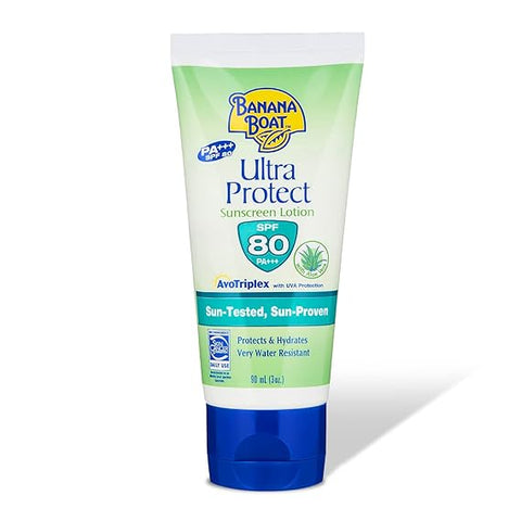 BANANA BOAT Ultra Protect Sunscreen Lotion SPF 80 PA++, 90 ml