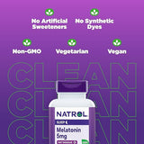 Natrol Sleep Melatonin 5mg Fast Dissolve Tablets, Nighttime Sleep Aid for Adults, 250 Strawberry-Flavored Melatonin Tablets, 250 Day Supply