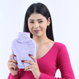 CareSoul Medium-Sized Ultra Premium Silicon Hot Water Bottles, with Supersoft Faux Fur Cover (1 litre)