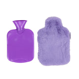 CareSoul Medium-Sized Ultra Premium Silicon Hot Water Bottles, with Supersoft Faux Fur Cover (1 litre)