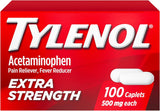Tylenol Caplets for Adults, Acetaminophen Extra Strength, Pain Reliever/Fever Reducer, 500mg