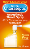 Ultra Chloraseptic Anaesthetic Throat Spray for Numbing Throat, Mouth Spray 15ml