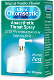 Ultra Chloraseptic Anaesthetic Throat Spray for Numbing Throat, Mouth Spray 15ml
