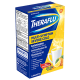 Theraflu Multi-Symptom Severe Cold Hot Liquid Powder, 6 Packets