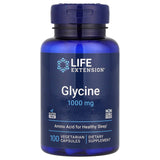 Life Extension Glycine 1000 mg 100 Vegetarian Capsules for Healthy Sleep Support