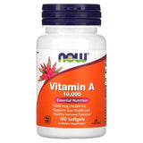 NOW Foods Vitamin A 3,000 mcg 10,000 IU Potent Softgels 100 Count