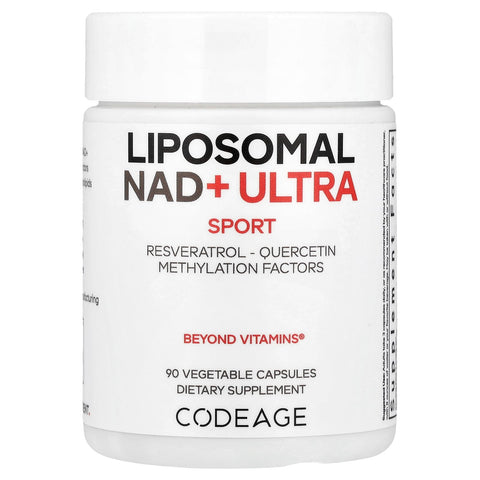 Codeage Sport Liposomal NAD+ ULTRA Advanced Anti-Aging Resveratrol Capsules