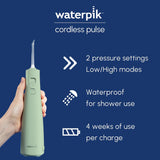 Waterpik Cordless Pulse Water Flosser WF-20EUK, Mint Green