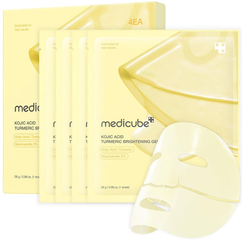 Medicube Kojic Acid Turmeric Brightening Gold Jelly Gel Mask for Hydrating Firming Skin