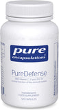 Pure Encapsulations PureDefense Vitamin C, D and Zinc, 120 Capsules