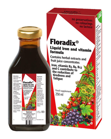 Floradix Liquid Iron and Vitamin Formula 250mL