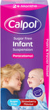 Calpol Sugar Free Infant Suspension Paracetamol Medication Strawberry Flavour 2+ Months 100ml