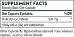 N-Acetylcysteine 500mg