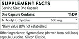 N-Acetylcysteine 500mg