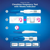 Clearblue Digital Pregnancy Test Combo Pack, 2 Tests, 1 Digital & 1 Rapid Detection, Accurate Results