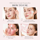 Medicube PDRN Caffeine Overnight Wrapping Peel Off Facial Mask Firming Depuffing Hydration