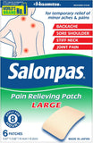 Salonpas Large Pain Relieving Patch for Back Neck Shoulder Knee Muscle Relief