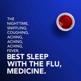 Vicks DayQuil & NyQuil Intense Flu Liquid Multi-Symptom Relief Cherry Flavor