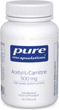 Pure Encapsulations Acetyl-l-Carnitine 500mg, 60 Capsules