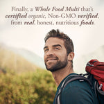Organic Whole Food Multivitamin for Men with Vitamin C Zinc B12 D3 Vegan