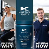 Kinetica Sports Plant Protein Powder Chocolate, 33 Servings