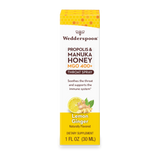 Wedderspoon Propolis and Manuka Honey Throat Spray Lemon Ginger Flavor