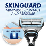 Gillette SkinGuard Sensitive Razor for Men, 1 Handle with 10 Blade Refills