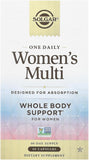Solgar One Daily Women’s Multi Whole Body Support Advanced Absorbable Vegan Multivitamin Capsules