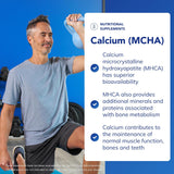 Pure Encapsulations Calcium MCHA 600mg, 180 Capsules