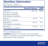 Pure Encapsulations Buffered Ascorbic Acid 670mg, 250 Capsules
