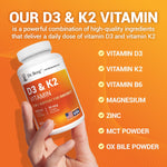 Dr. Berg Vitamin D3 K2 5000 IU High Absorption 7-in-1 Supplement Capsules