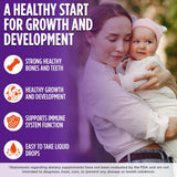 Wellements Organic Vitamin D3 Drops for Infants and Toddlers 400 IU Daily Dose