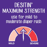 Desitin Maximum Strength Baby Diaper Rash Cream 40% Zinc Oxide Hypoallergenic Paste