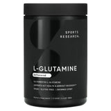 Sports Research L-Glutamine Unflavored Powder for Gut Health and Workout Recovery 1.1 lbs