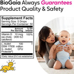 BioGaia Baby Probiotic Drops - Colic & Gas Relief + Vitamin D, 50-Day Supply, Safe for Newborns, Reduces Crying, Fussing, Colic, Gas, Spit-ups & Constipation, No allergens, Dairy or Soy