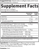 Garden of Life Dr. Formulated Advanced Omega Fish Oil - Lemon, 1,290mg EPA, DHA + DPA in Triglyceride Form, Single Source Omega 3 Supplement for Ultimate Brain & Heart Health, Non-GMO, 180 Softgels