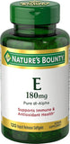 Nature's Bounty Vitamin E Pills and Supplement Softgels, Supports Antioxidant Health, 400iu, Multi, 180 mg, 120 Count (Pack of 1)