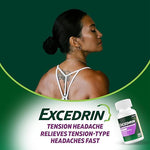 Excedrin Tension Headache Relief Caplets Without Aspirin for Head, Neck and Shoulder Pain Relief - 100 Count