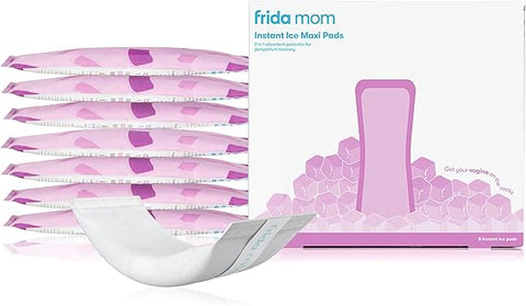 Frida Mom 2-in-1 Postpartum Pads, Absorbent Perineal Ice Maxi Pads, Instant Cold Therapy Packs and Maternity Pad in One