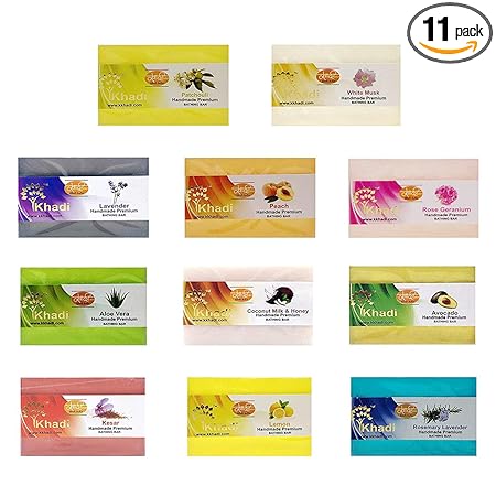 Kailash Khadi Gramudyog Combo Pack Of 11 Premium Soaps 125G