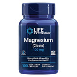 Life Extension Magnesium Citrate, 100 Mg, 100 Capsules