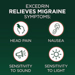 Excedrin Migraine Relief Caplets to Alleviate Migraine Symptoms - 200 Count