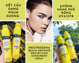 Neutrogena Beach Defense Water+Sun Protection Sunscreen Spray Broad  Spectrum Spf-60 240Gm
