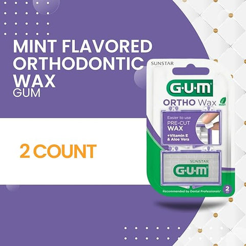 GUM Ortho Orthodontic Wax (TWIN PACK)