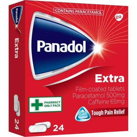 Panadol Extra Advance 500 mg/65 mg - 24 Tablets (Red)