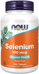 NOW Supplements, Selenium (L-Selenomethionine) 100 mcg, Essential Mineral*, 250 Tablets